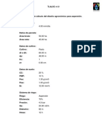 Ejemplo de Cálculo Del Diseño Agronómico para Aspersión PDF