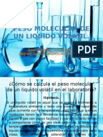 Peso Molecular de Un Liquido Volatil