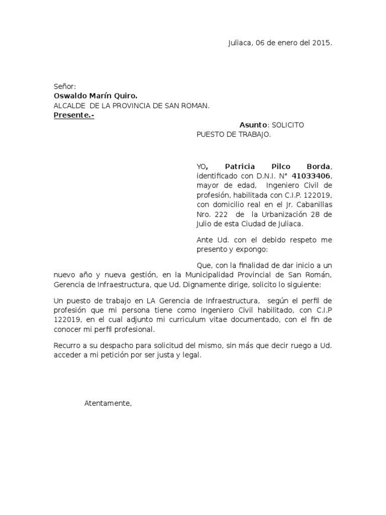 Modelo De Solicitud Simple De Peticion AngelzOfLove