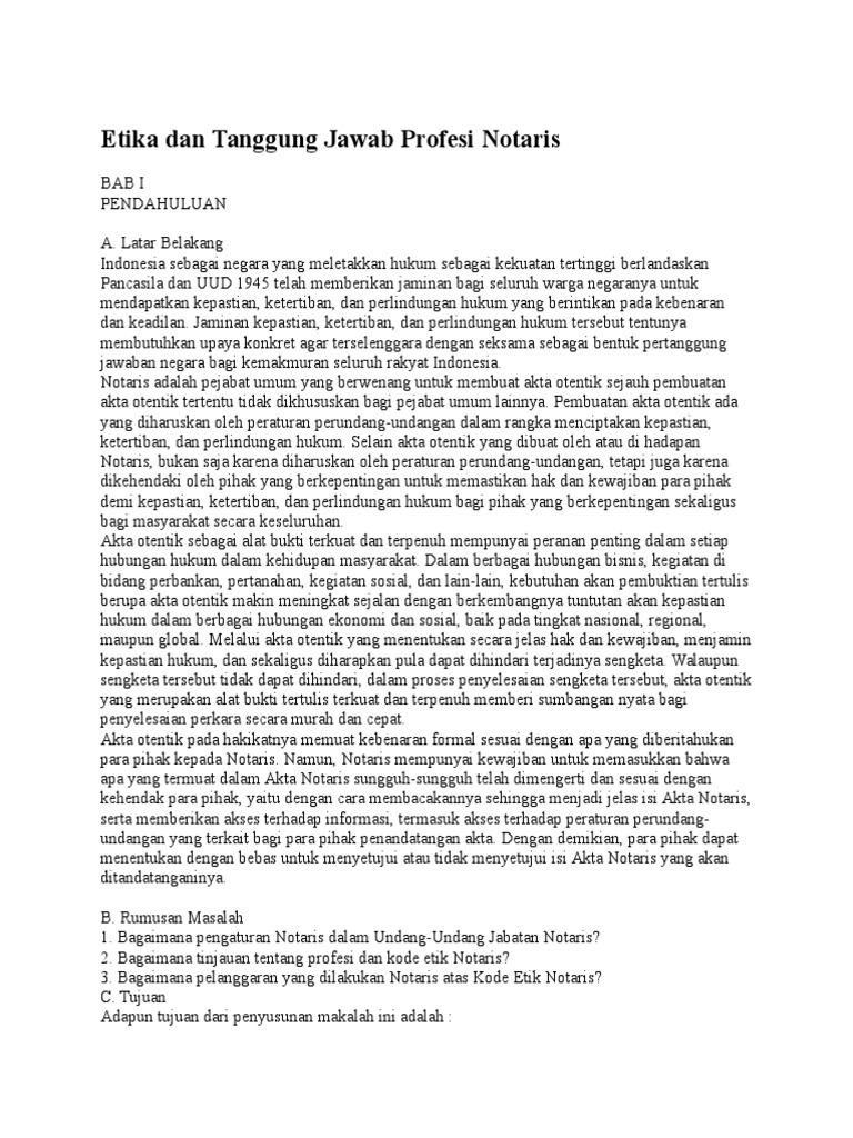 Tanggung Jawab Profesi