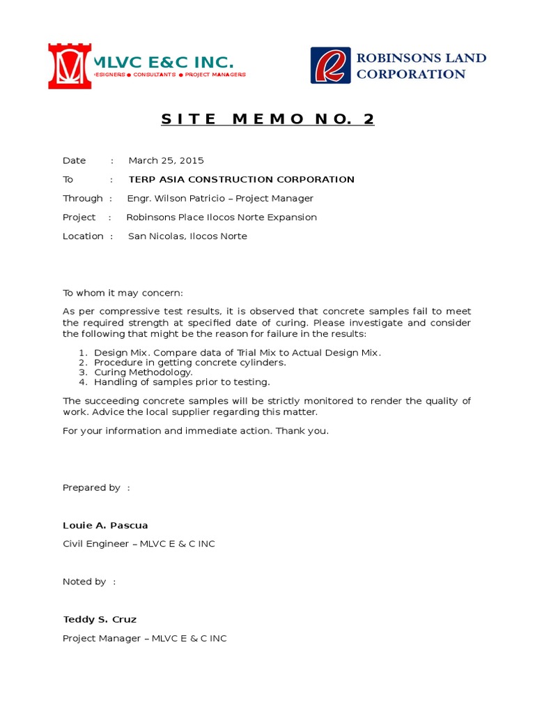 Site Memo - 002 | PDF | Art