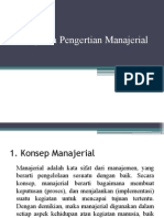 Konsep Manajerial