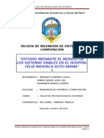 Estudio Mediante El Modelo de Los Sistemas Viables en El Hospital Felix Mayorca Soto Tarma