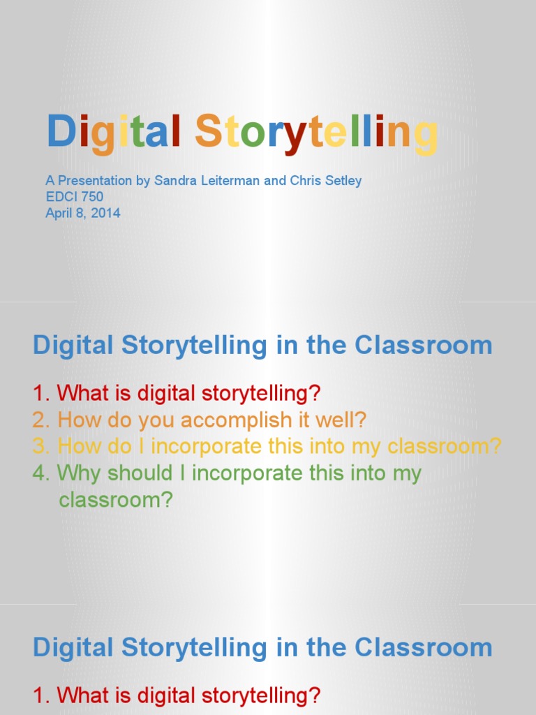 Digital Storytelling in Education Guide | PDF | Storytelling | Critical ...