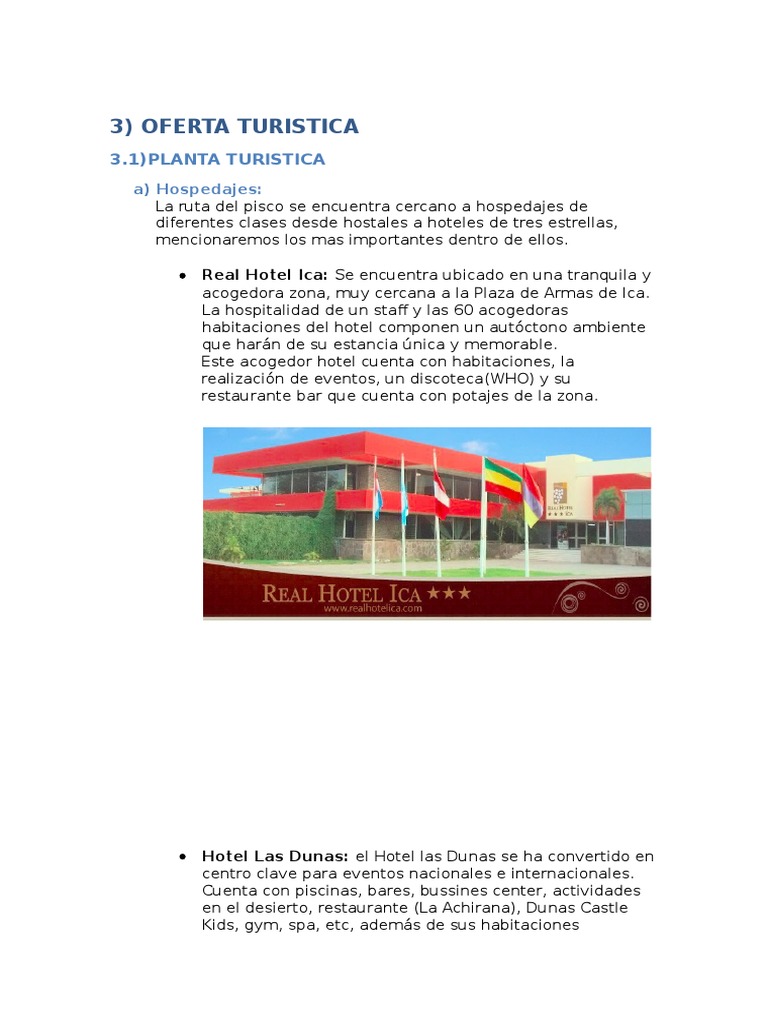 Planta Turistica Hotel Turismo y Ocio Prueba