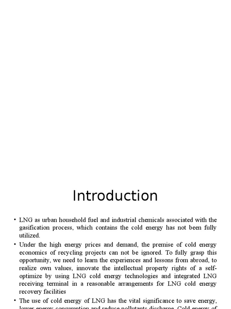 LNG Cold Energy Utilization Updated | PDF | Liquefied Natural Gas ...