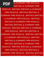 3 PMR Writing & Summary Modules 2012