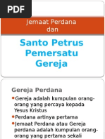 Jemaat Perdana Dan Santo Petrus