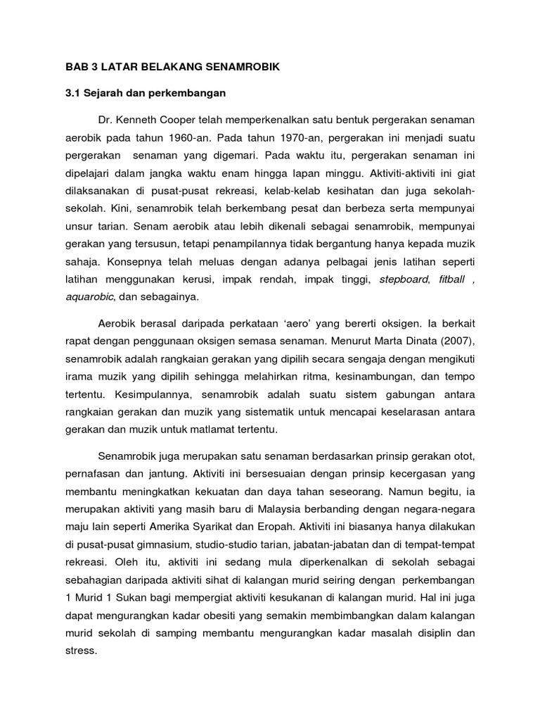 Senam Aerobik Dan Anaerobik
