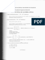 ExamenFinal Algebra Lineal