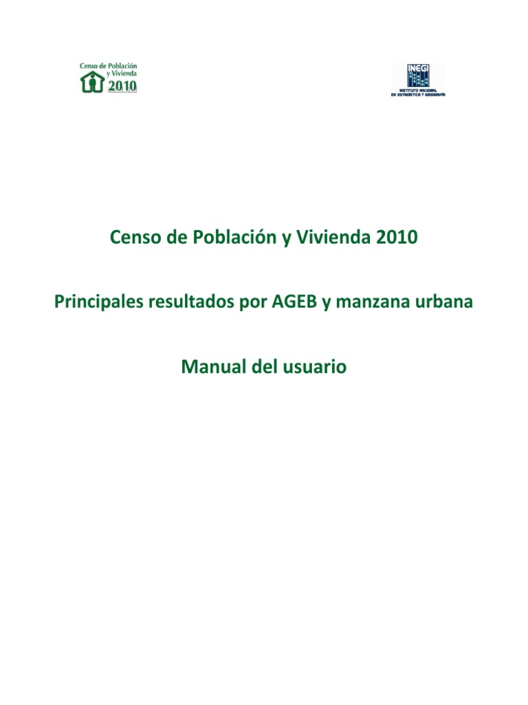 Consultas por AGEB y Manzana Urbana | PDF | Información | Microsoft Excel