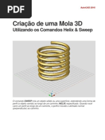 Criação de uma Mola 3D Utilizando o AutoCAD 2010