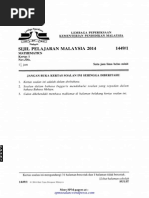 Download spmsoalanSoalan SPM 2014 Matematik Kertas 1 by SPM Soalan SN261222697 doc pdf