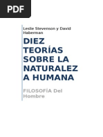 Resumen Diez Teorías Sobre La Naturaleza Humana