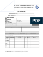 Faculty Applicationform