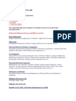 ECT Licensure Exam SYLLABI PDF