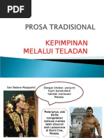 PROSA TRADISIONAL Kepimpinan Melalui Teladan