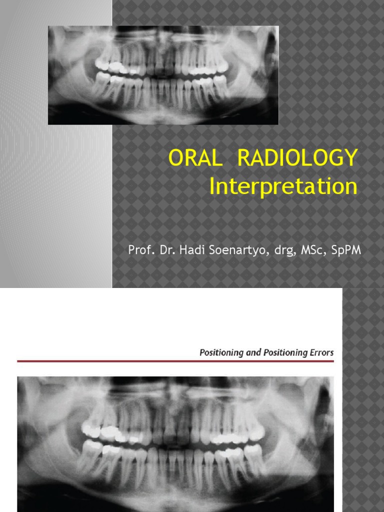 Oral Radiology 2 Prof
