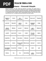 Present Simple Dominoes