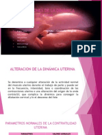 Alteracion de Las Dinamicas Uterinas(Seminario)