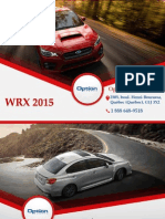 Subaru WRX 2015 à Québec - Un véhicule avec traction intégrale