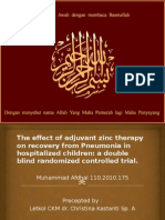 Jurnal Zinc Pada Anak Dengan Pneumonia