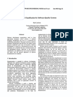 Document Classification For Software Quality Systems