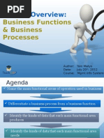 ERP - Business Functions & Process