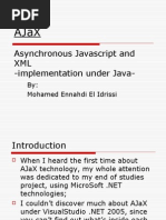 Asynchronous Javascript and XML - Java Implementation