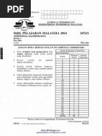 Peperiksaan Akhir Tahun Matematik Tambahan Kertas 2 