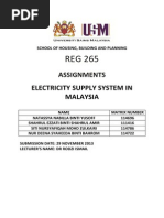 Assignment Electricty Supply Sysytem in Malaysia PDF