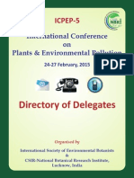 ICPEP-5 (2015) Directory of Delegates Without Photos of Delegates