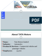 MIS in Finance Deptt of Tata Motors