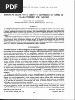 Ohta, Goto, Empirical Shear Wave Velocity Equations in Terms of Characteristic Soil Indexes