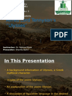 Alfred Lord Tennyson's "Ulysses": LANE 447 Weekly Level Students