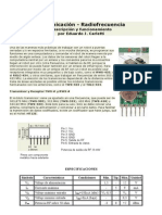 Comunicación Radiofrecuencia - Descripción y Funcionamiento