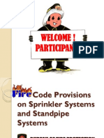 Fire Code Provisions On Sprinkler Systems and Standpipe Systems