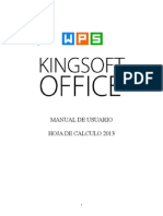 Manual de Usuario Kingsoft Hoja de Calculo 2013