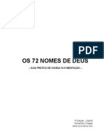 Os 72 Nomes de Deus - Técnicas de Meditação