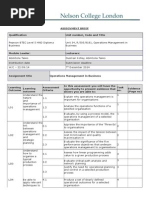 OMB Assignment Brief - Sept 2014