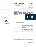 Norma-ntc-77.PDF Tamizado Fino y Grueso