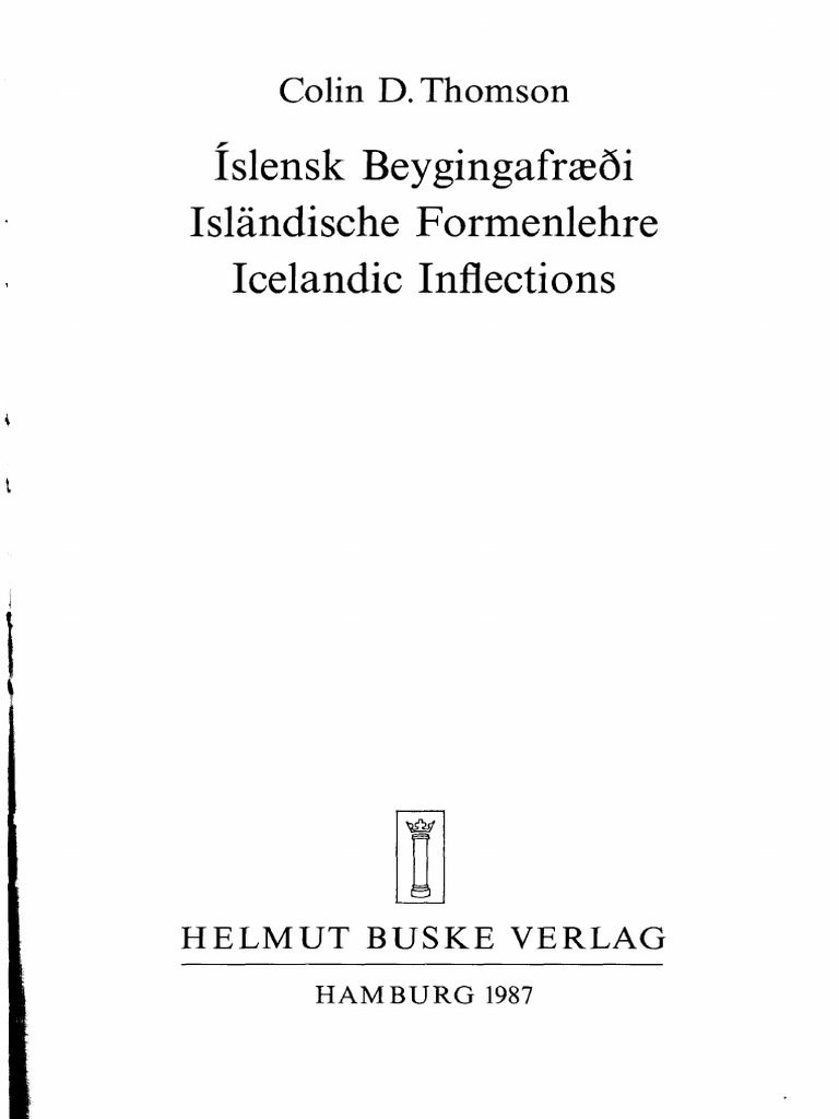13 icelandic inflections pdf
