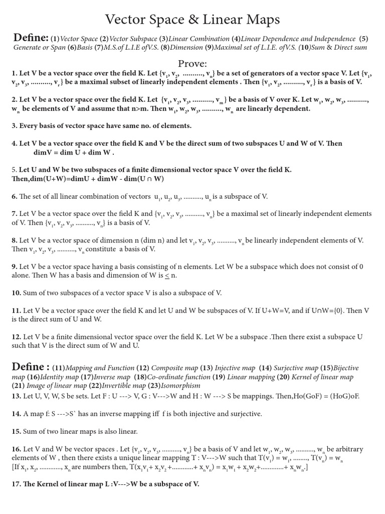 Problem Sheet