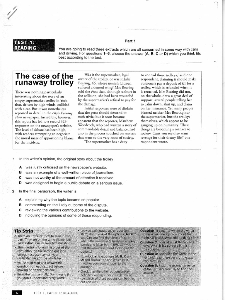 CAE Test 1 0001 | PDF