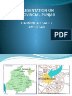 Presentation On Provincial Punjab: Harmindar Sahib Amritsar