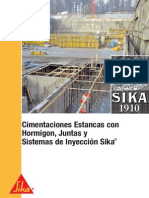 Cimentaciones Estancas Con Hormigon, Juntas y Sistemas de Inyeccion Sika