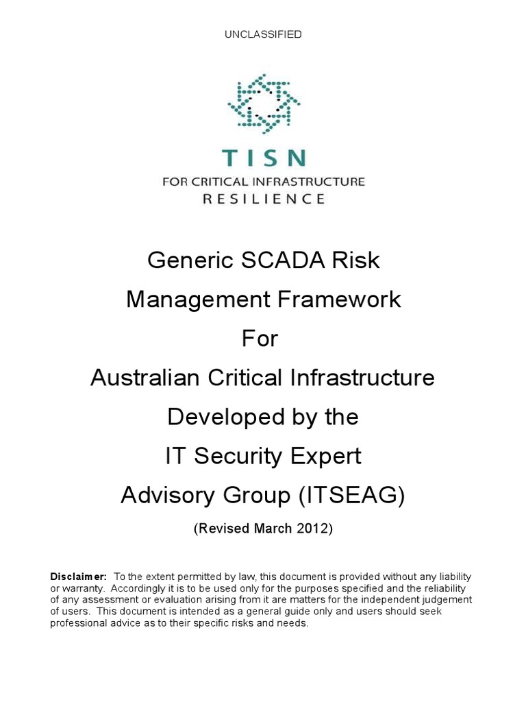 SCADA Generic Risk Management Framework | PDF | Information Security ...