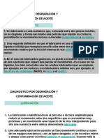 Diagnostico Por Degradacíon y Contaminación de Aceite