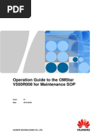 Operation Guide To The OMStar V500R008 For Maintenance SOP