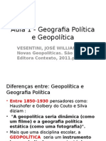 Aula 1 - Geografia Política e Geopolítica